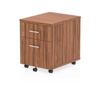 Impulse Mobile Pedestal 2 Drawer Walnut - I000124
