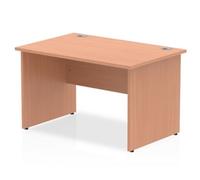 Impulse Bench 1200 X 800mm Straight Office Desk Beech Top Panel End Leg