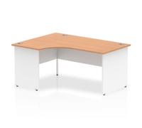 Impulse 1600mm Left Crescent Desk Panel End Leg