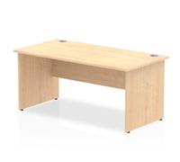 Impulse Panel End 1600 Rectangle Desk Maple - I000439
