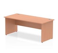 Impulse Panel End 1800 Rectangle Desk Beech - I000374