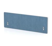 Impulse Plus Oblong 300/1000 Backdrop Screen Rounded Corners Sky Blue Fabric Light Grey Edges