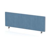 Impulse Plus Oblong 300/1000 Desktop Screen Rounded Corners Sky Blue Fabric Light Grey Edges