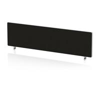 Impulse Plus Oblong 400/1400 Desktop Screen Rounded Corners Black Fabric Light Grey Edges