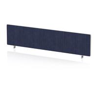 Impulse Plus Oblong 400/1600 Desktop Screen Rounded Corners Royal Blue Fabric Light Grey Edges
