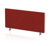 Impulse Plus Oblong 400/800 Desktop Screen Rounded Corners Burgundy Fabric Light Grey Edges
