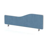 Impulse Plus Wave 300/1000 Desktop Screen Rounded Corners Sky Blue Fabric Light Grey Edges