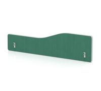 Impulse Plus Wave 300/1200 Backdrop Screen Rounded Corners Palm Green Fabric Light Grey Edges