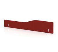 Impulse Plus Wave 300/1600 Backdrop Screen Rounded Corners Burgundy Fabric Light Grey Edges
