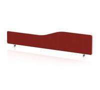 Impulse Plus Wave 300/1600 Desktop Screen Rounded Corners Burgundy Fabric Light Grey Edges
