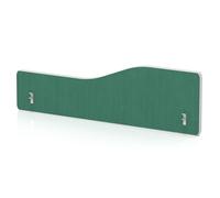 Impulse Plus Wave 400/1200 Backdrop Screen Rounded Corners Palm Green Fabric Light Grey Edges