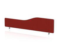 Impulse Plus Wave 400/1500 Desktop Screen Rounded Corners Burgundy Fabric Light Grey Edges
