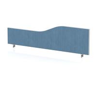 Impulse Plus Wave 450/1400 Desktop Screen Sky Blue Fabric Light Grey Edges