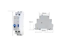 Impulse Signal Pulse Relay NJMC1 Signal Relay NJMC1-16 1P 2P 3P 4P AC220V DC24V 16A CZAOINCU(2P DC24V)