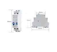 Impulse Signal Pulse Relay NJMC1 Signal Relay NJMC1-16 1P 2P 3P 4P AC220V DC24V 16A EKFBQBGW(2P AC220V)