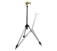 Impulse Sprinkler Garden Watering Zinc on Tripod Base vidaXL