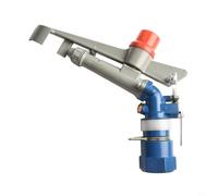 Impulse Sprinkler Inch Thread Zinc Alloy Sector Sprinkler Adjustable 360° Circular Sprinkler for Lawn Garden Agriculture Range 40 m