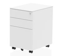 impulse steel office mobile pedestal in white