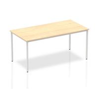 Impulse Straight Table 1600 Maple Box Frame Leg Silver - BF00156