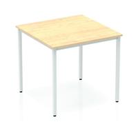 Impulse Straight Table 800 Maple Box Frame Leg Silver - BF00153