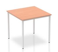 Impulse Straight Table 800 Oak Box Frame Leg Silver - BF00127