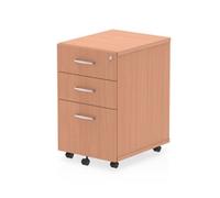 Impulse Under Desk Pedestal 3 Drawer Beech - I001648