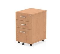 Dynamic Impulse Under Desk Pedestal 3 Drawer Oak