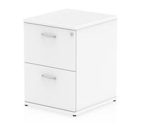 impulse wooden 2 drawers filing cabinet in white