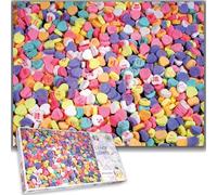 Impuzzibles Nearly Impossible Puzzles - Sweet Candy Hearts 1000 Piece Jigsaw Puzzle For Adults - 66cm X 50cm - Challenging Jigsaw Puzzles, Great Gift For All Ages…