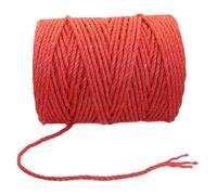 IMROPE 4mm x 100 Feet Red Jute Rope, Twine for Gardening Tomato Climbing Plant Tie Floristry Crafts Gift Wrapping Packing Decor