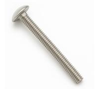 IMScrews 5/16"-18 x 4 Carriage Bolts, Round Head & Square Neck, Full Thread, 304 (18-8) Stainless Steel, Pack of 10