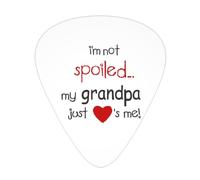 I'MSpoiled My Grandpa Just Loves Me Guitar Picks Plectrums For Guitar Bass 12 Pack