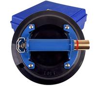 IMT 9" Vacuum Concave Suction Cup Glass Lifter with Metal Handle and Brass Pump, Heavy Duty Vacuum Lifter for Curved Glass/Tiles Lifting, 240lbs Load Capacity with Carrying Case