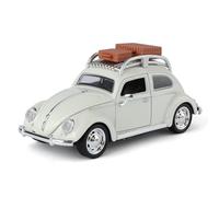 imtfzct 1:32 Scale Volkswagen Beetle Die-Cast Model Toy with Sound and Light & Pull-Back Function, Collectible Classic Replica for Playing and Displaying, Age 3+ White