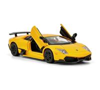 imtfzct 1/36 Lamborghini Murcielago LP670-4 Alloy Model Car with Pull Back Function Toy Car for Collecting and Decorating Model Toys, Car Gifts for Boys and Girls (yellow)