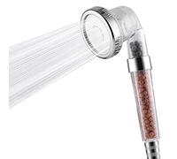 imtfzct High Pressure Shower Head, Ionic Filter Showerhead with 3 Setting, Water Saving and Stone Filter Beads Handheld Shower for Dry Hair and Skin Spa by (No Hose)