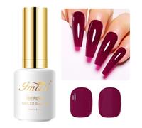 Imtiti Cherry Chutney Red Gel Nail Polish - Autumn Winter Soak Off LED UV Polish for DIY Nail Art, Manicure Salon Starter Kit - 15ML
