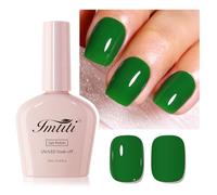 Imtiti Green Gel Polish - Hema Free Emerald Deep Dark Green Nail Varnish for Winter & Christmas Nails UV/LED Soak Off, Long Lasting Salon & DIY Gel Manicure (10ml)