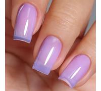 Imtiti Jelly Gel Nail Polish, Sheer Jelly Purple Translucent Purple UV/LED Soak Off Gel Polish for DIY Nail Art Manicure and Pedicure at Home (0.34 Fl Oz-974)