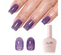 Imtiti Midnight Blue Jelly Gel Nail Polish, Sheer Translucent UV Gel Polish for Nail Art Soak off UV Led 10ML