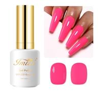 Imtiti Neon Pink Gel Nail Polish, 15ML LED/UV Removable DIY & Salon Use, Non-Toxic, Low Odor, Spring/Summer/Autumn/Winter