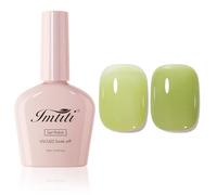Imtiti Olive Green Jelly Gel Nail Polish 10ML Sheer Translucent Soak Off UV LED Buildable Sage Glass Effect Long Lasting 28+ Days High Gloss Salon Quality Nail Art for Women Girls Gift 0.34 fl oz