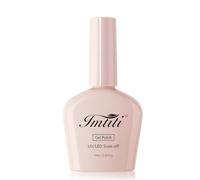 Imtiti Pepper White Solid Gel Nail Polish, 10ml High Saturation Matte Cream White Glaze Finish Gel Polish, 28 Days Chip Resistant Self Leveling UV LED Soak Off Nail Gel
