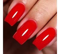 Imtiti Red Gel Nail Polish, 1Pcs Neon Red Soak Off UV LED Gel Polish, Long Lasting, Nail Art Manicure Salon DIY at Home for Spring and Summer (0.34 Fl Oz-367)