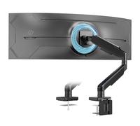 IMtKotW Ultrawide Monitor Arm for 17-49 Inch Flat & Curved Screen, Adjustable Gas Spring Monitor Desk Mount, Increased Load Capacity of 2-20 kg, VESA 75/100 mm