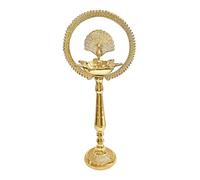 IMTRA FASHION Brass Peacock Diya Kerala Samai with Cotton Wicks Kuthu Vilakku for Diwali Pooja Indian Oil Lamp Gift Item 1 Pc
