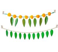 IMTRA FASHION Handmade Door Window Toran Festive Decoration Artificial Mango Leaf Door Hanging Torans