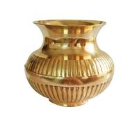 IMTRA FASHION Indian Lota Brass Kalash For Pooja Temple Decoration Items Kalasham for Puja