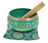 IMTRA FASHION Tibetan Singing Bowl Striker Set Buddhist Altar Accessories Sound Bowl Mallet with Cushion for Mindfulness