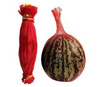 Imtrub 100 Watermelon Nets - 35/40/45/50/60cm Reusable Honeydew Net Hanging Bags, Red Onion Mesh Bags - for Supporting Garden Growing Cantaloupes, Vegetables, Honeydew (2-22lbs)